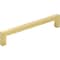 Elements 128 mm Center-to-Center Brushed Gold Square Stanton Cabinet Bar Pull 625-128BG - alternate 1